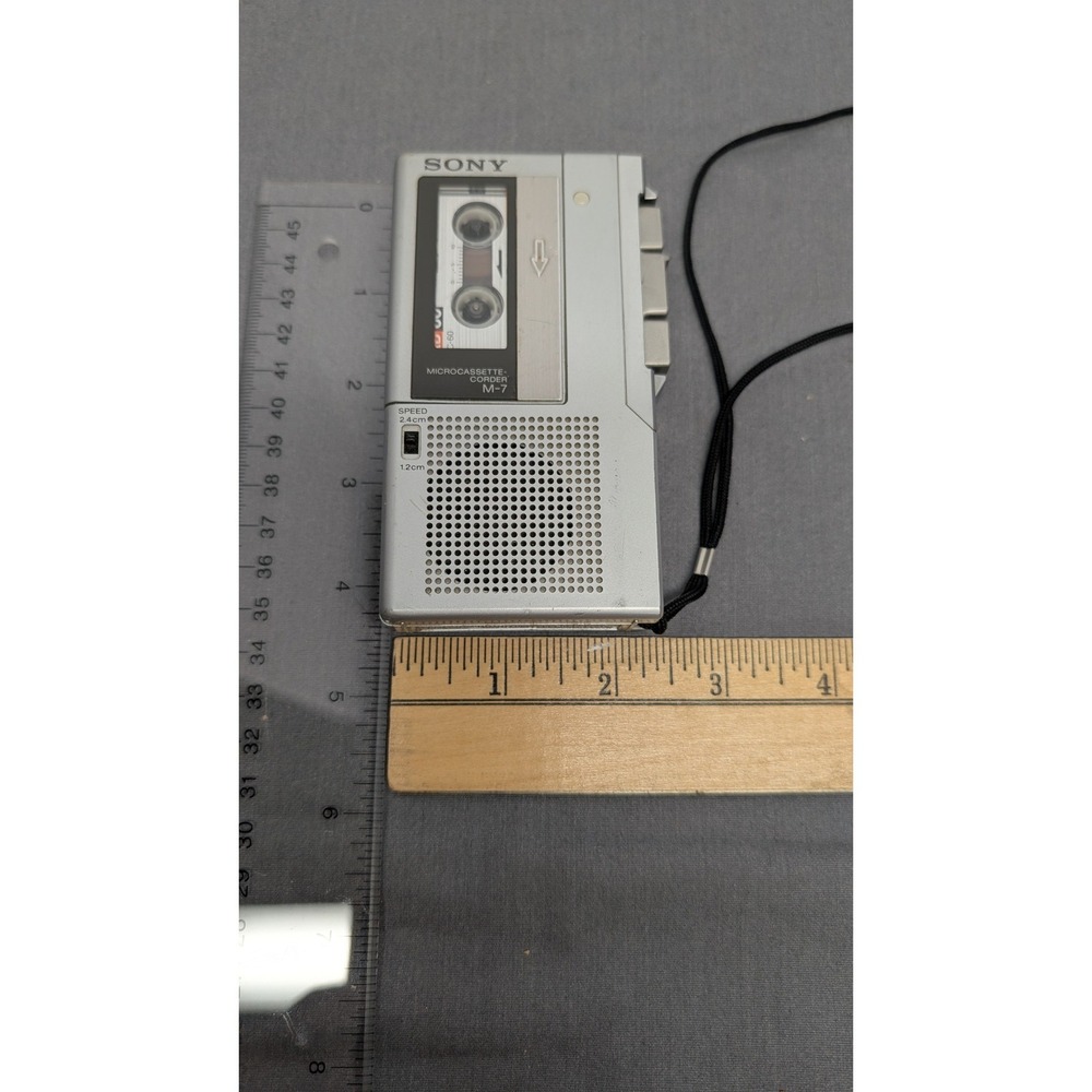Sony Microcassette-Corder M-7 Portable Voice Recorder Vintage Handheld - Works